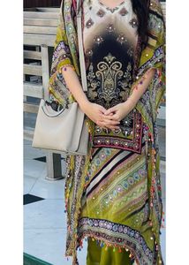Premium Luxurious Kaftan 3 Piece Coord Set