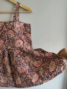 HAND BLOCK PRINTED PEPLUM TOP