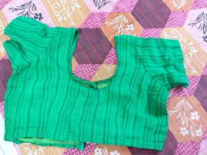 Beautiful Green Laharia Print Blouse
