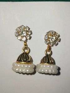 Pearl Jhumka Earrings