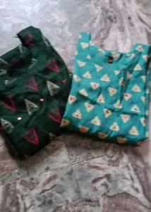 Kurta Set 2combo Ready To Stitch