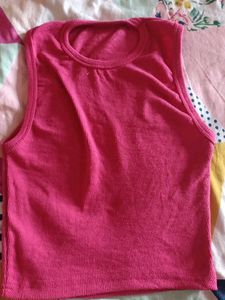 Pink Sleeveless Top