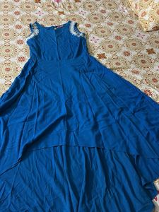 Blue Dress with Lace