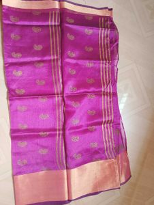 Elegant Purple Silk Saree