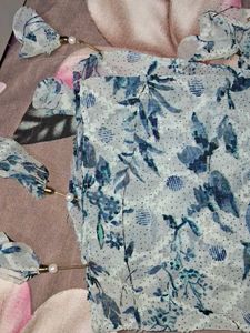 Floral Print Fabric Scarf