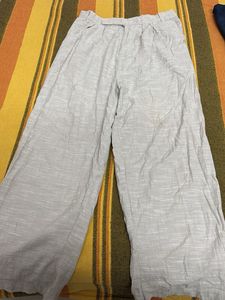 Wide Leg Linen Blend Pants