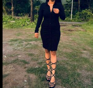 H&amp;M Draped Shirt Dress