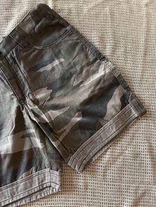 Military print shorts