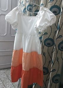 A Beautiful Frock In Three Colours Pure Cotton