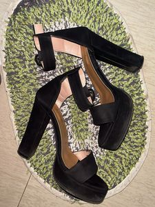 Black Block Heels