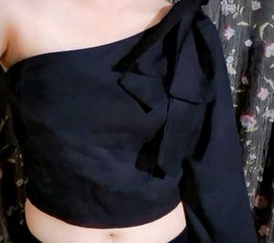 One Shoulder Blouse Top