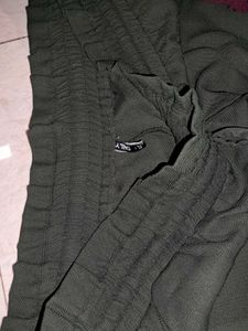 Olive Green Wide Leg Pants