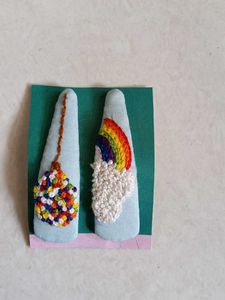 Embroidery Hair Clip