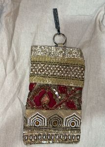 Embroidered Beaded mobile Cover/Holder