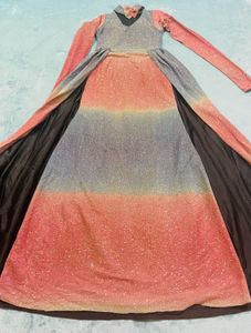Glitter Multicolour Fishcut Gown