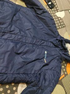 Women Blue Fur Hoody Winter Special Jacket Korean