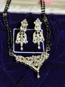Vintage Pure Silver Mangalsutra Set