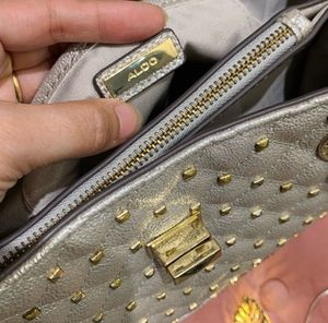 ALDO Stylish Silver &amp; Gold Tone Tote Bag