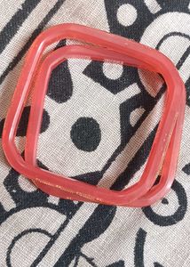 Orange &amp; Gold Bangles