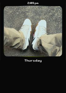 Stylish White & Grey Sneakers