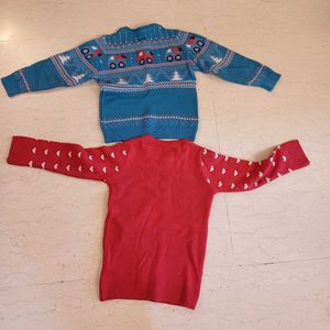 Max Cute Kids Christmas Sweaters-Set of 2 (Unisex)