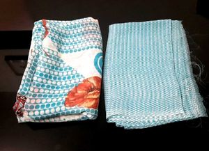 unused chiffon saree with running blouse material