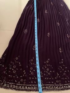 Purple Kurta Plazo Set