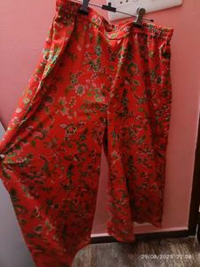 New Unused Georgette Free Size Floral Palazz