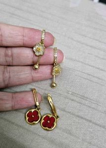 Gold Plated Anti Tarnish Earrings