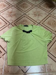 Cute Green Crop Top