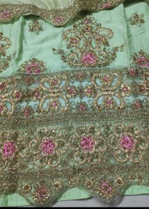 Mint Green Embroidered Pakistani Suit