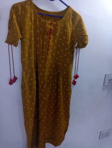 Elegant Mustard Kurta