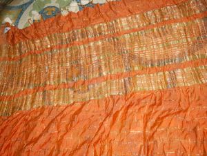 Orange Saree With Beautiful Tassel