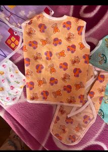 New Born Shirt &amp; Napi Set Of 4..