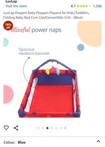 Folding Baby Bed Cum Crib/ Playpen