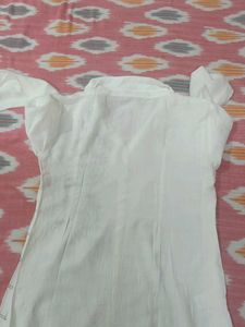 White Collared Kurta