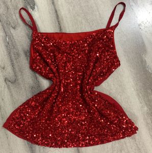 Red Sequin Top