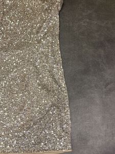 Gold Sequined Mini Dress