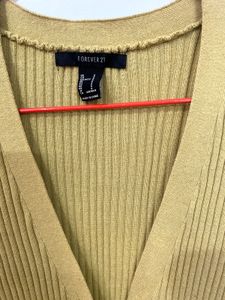 Green Striped Jumper Midi  Dress