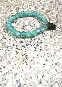 Teal Beaded Butterfly Bracelet