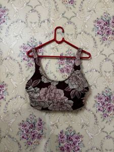Floral Print Sports Bra