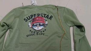 Mint Green Pullover Sweatshirt