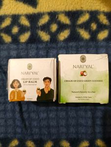 pack of 2, coconut lip balm & cream soap