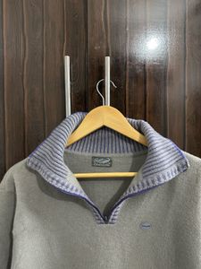 Crocodile Quater Zip Sweater