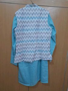 Kurta Payjama With Blazer