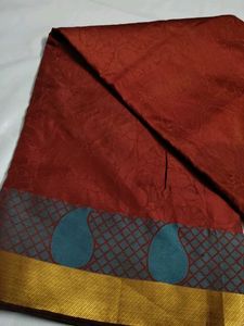 Elegant Maroon Saree