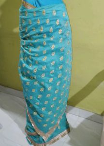 Elegant Blue New Saree