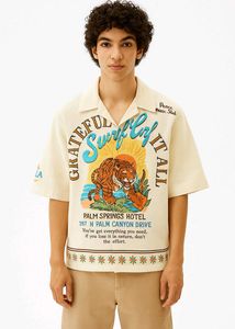 Tiger Florida Cuban Coller Oversized Shirt