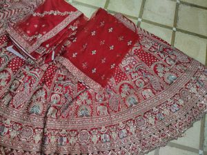 Red Bridal Lehenga Choli