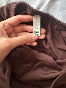 Brown Graphic Tube Top
